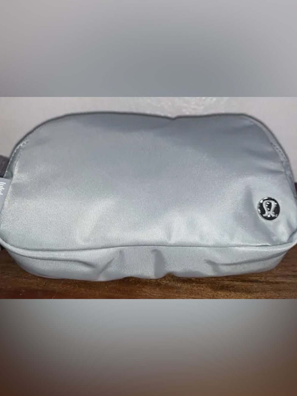 lululemon athletica Gray metallic Mesh belt bag 2Liter bag